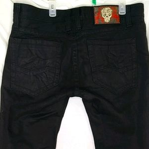 Rivey De Cru black jeans andrew relaxed straight